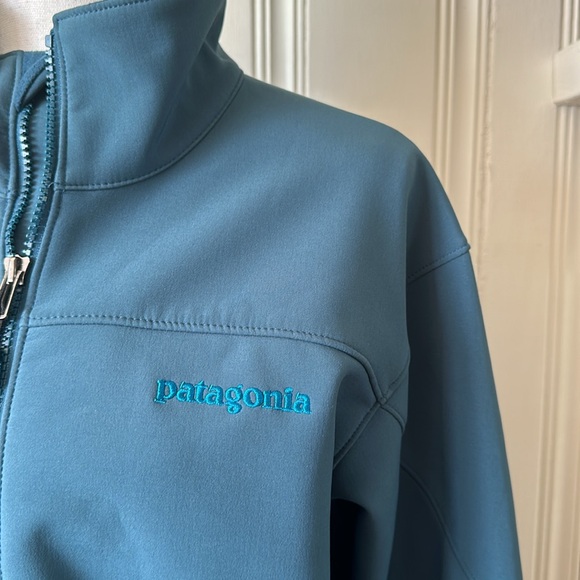 Patagonia Polartec Soft Shell Jacket Blue/Green Size M - Picture 1 of 9